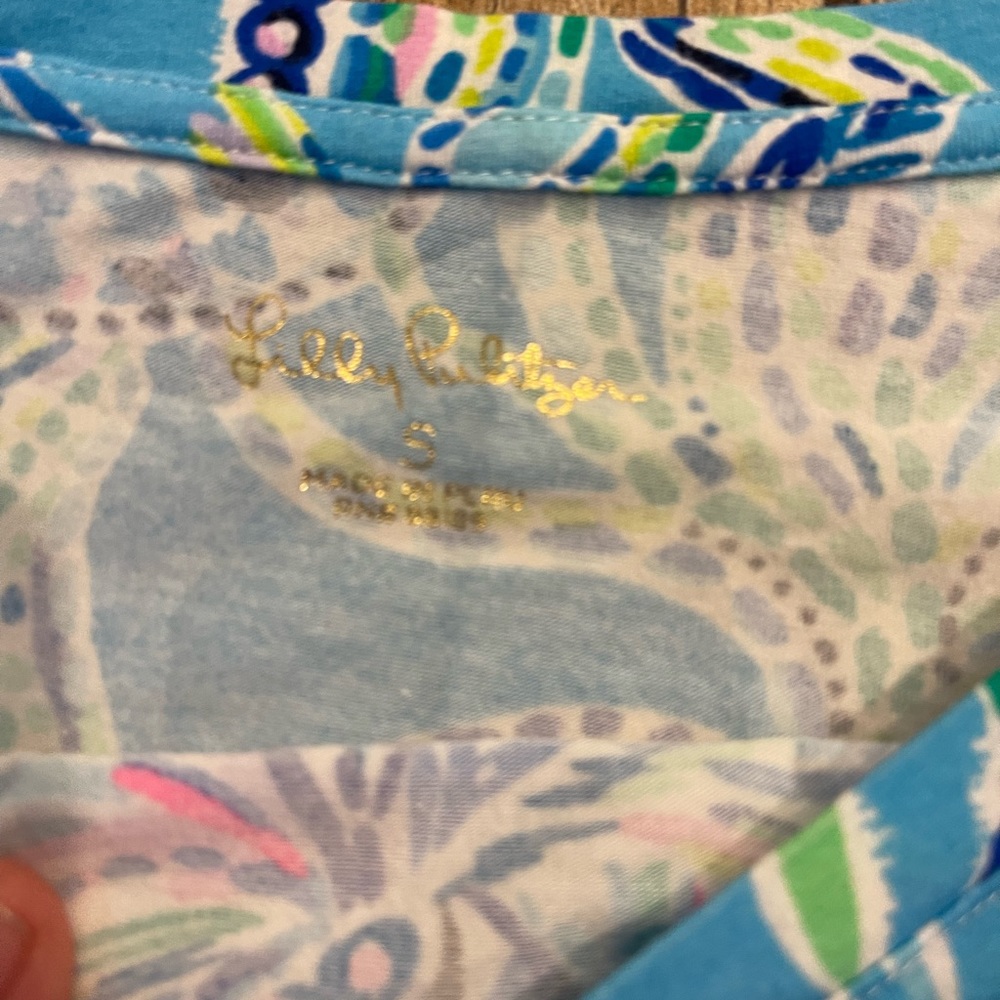 Lilly Pulitzer Crop Finn Sz Small - Picture 2 of 2